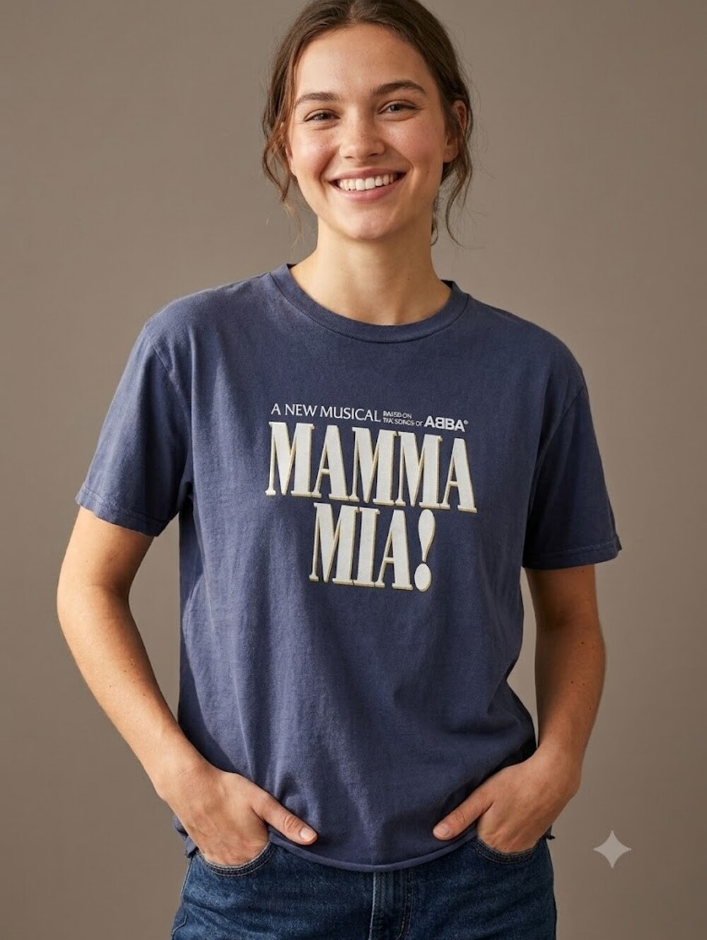 Mamma Mia The Musical Graphic T-Shirt Broadway New York Retro Vintage Drama Geek